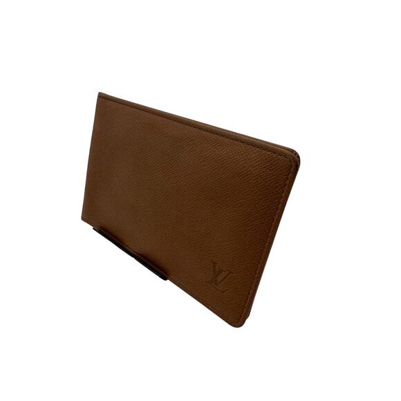 Louis Vuitton Brown Taiga Leather ID Card Holder Wallet*EXCELLENT Condition! - Picture 3 of 7